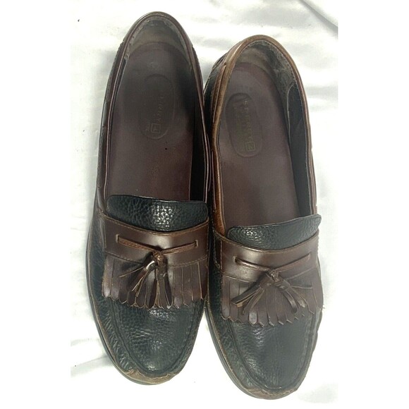Sperry Top Sider Men\'s Sz. 14 M Mahogany Leather Moccasin Kiltie Tassel Loafer